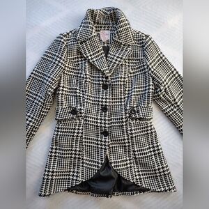 Candie's Black and White Houndstooth Blazer Size M